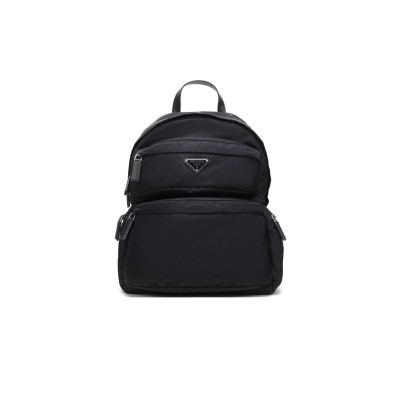 PRADA RE-NYLON AND SAFFIANO LEATHER BACKPACK 2VZ025 (40*29*17cm) 